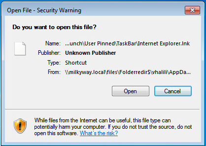 Folder Redirection On Appdata Getting Rid Of The Open File Security Warning Techstat