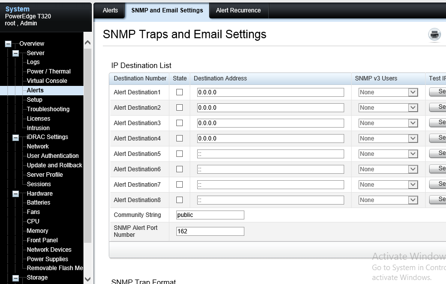 How to Setup Simple SMTP Alerts for Dell’s iDRAC Techstat